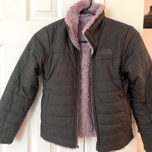 Girls 7/8 Northface reversible jacket